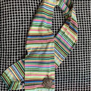 Vintage Y2K Gap crazy rainbow stripe scarf, soft and cozy.